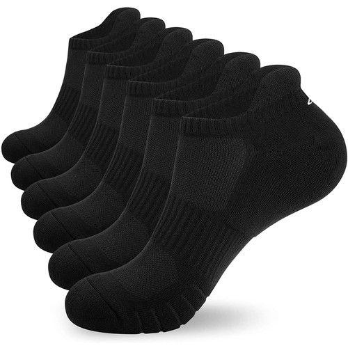 Ankle Low Cut Men Women Socks (6-pairs) 80% Cotton -- $9.99