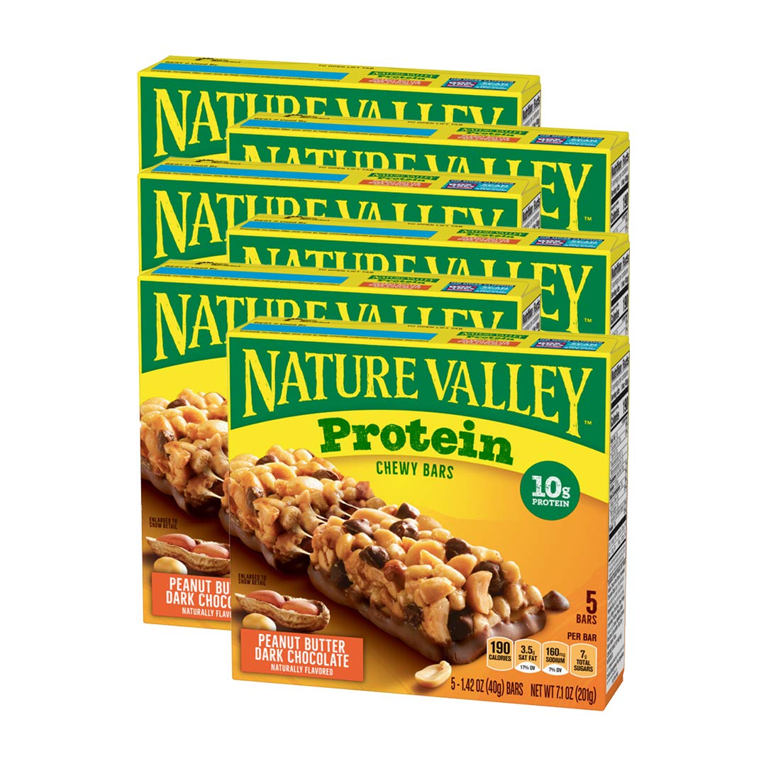 30-Ct 1.42oz Nature Valley Chewy Protein Granola Bar (Peanut Butter Dark Chocolate) $11.39