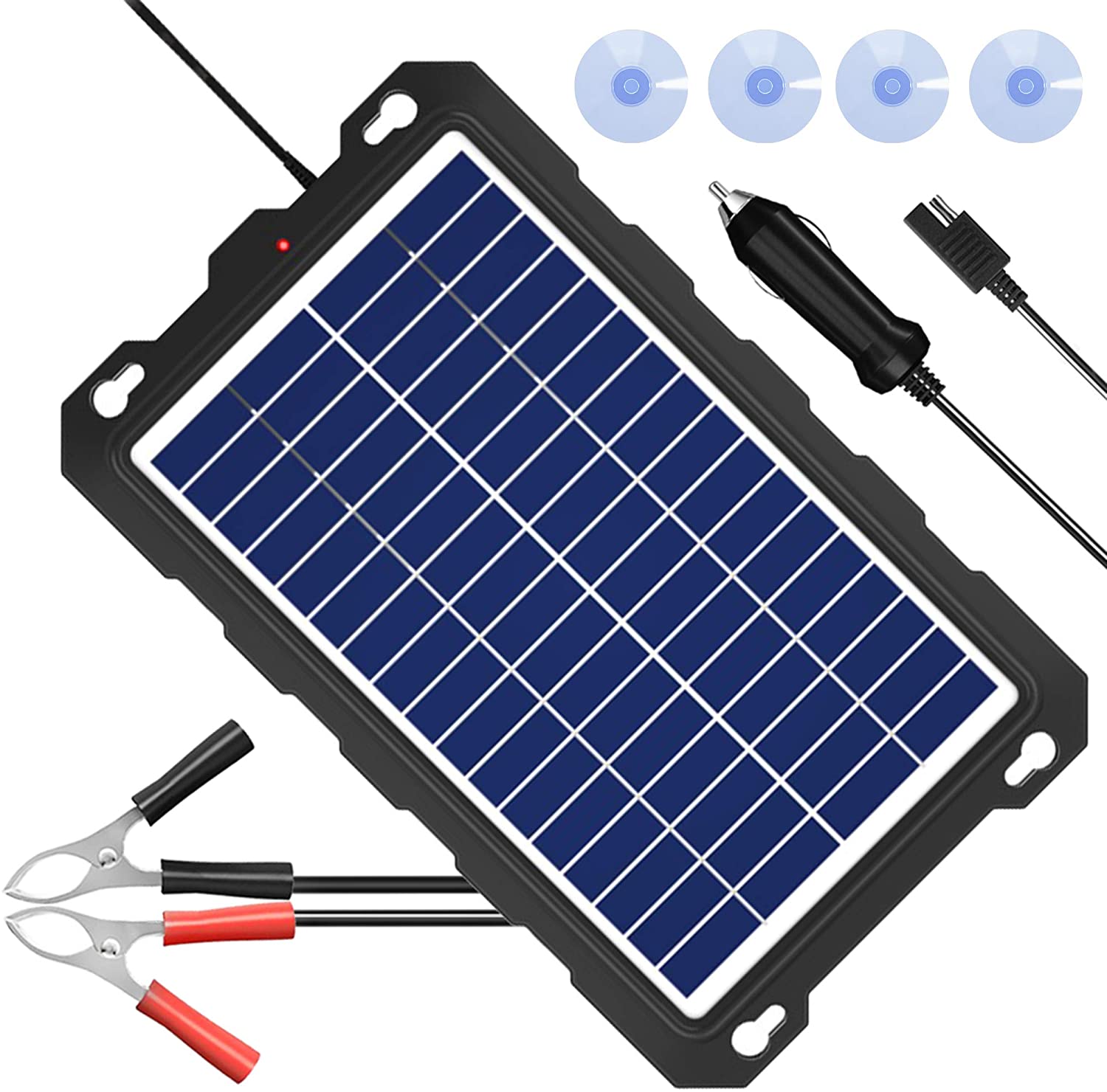 OYMSAE 10W Solar Battery Charger 12V Solar Powered Battery maintainer & Charger $34.99