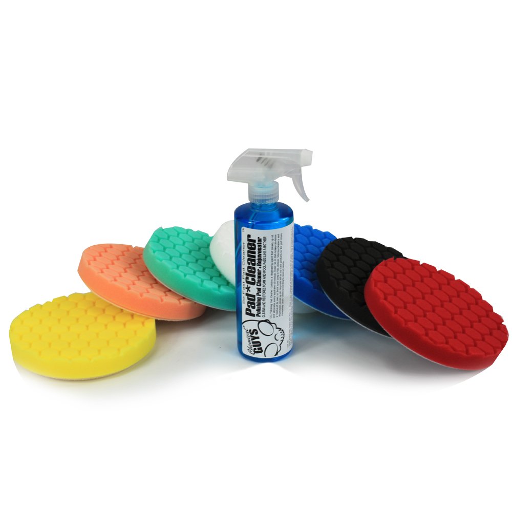 Chemical Guys 8 Hex Logic Buffing Pad Kit $38.81