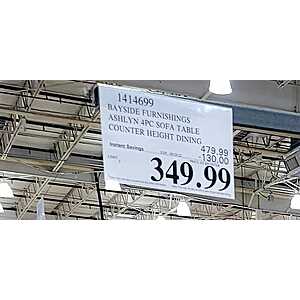 Bayside furnishings ashlyn dining table costco outlet