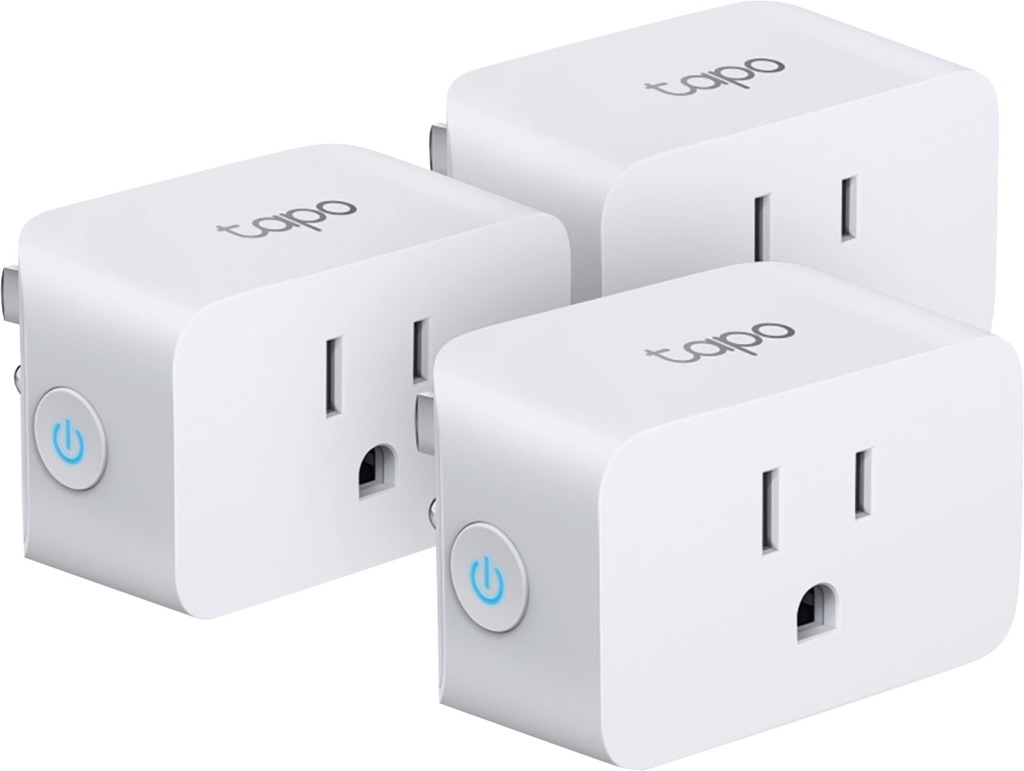 TP-Link Tapo Smart Wi-Fi Plug Mini with Matter (3-pack) TP15(3-pack) - $28.00