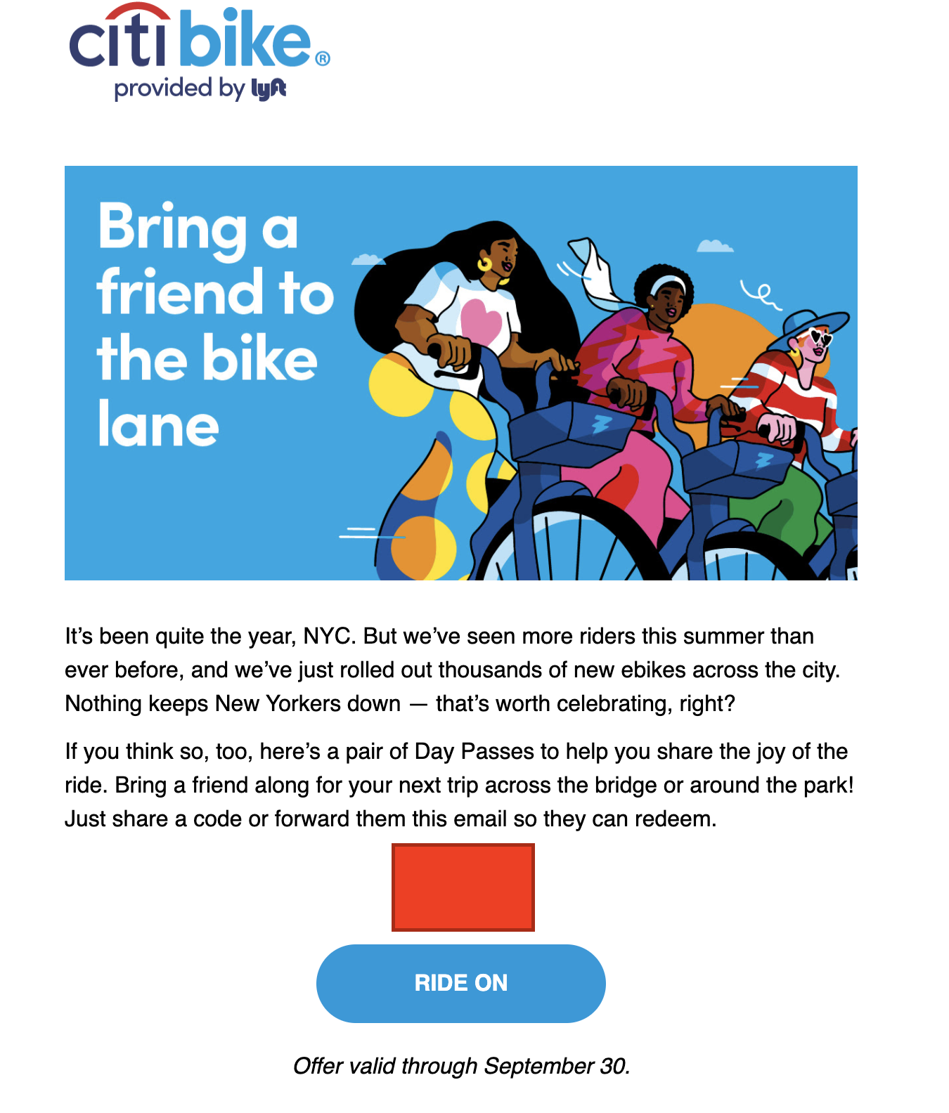 2 Free Citi Bike Day Passes (NYC) - Ends Sept 30