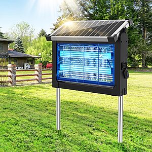 Amazon – 4500V Solar Bug Zapper Outdoor $29.99 w/ Code (50% Off)