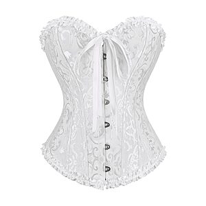 frawirshau Women's Overbust Costume Corset (black or white) from
