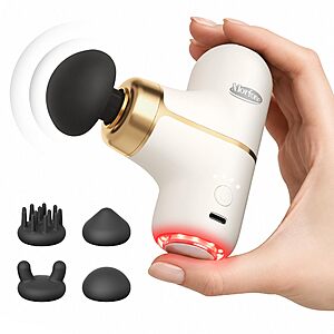Amazon – Mini Massage Gun w/ Heat & Red Light - $29.99 w/ Code