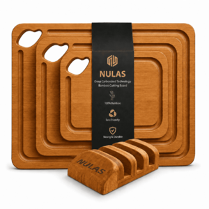 Walmart – NULAS 4-Pc Bamboo Cutting Board Set w/ Holder - $19.99 w/ Coupon