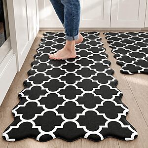 2-Pc Arenarug Scalloped Anti Fatigue Kitchen Mats (Various)