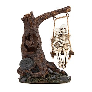 Prime Members: Smadeer 5.5" Halloween Skull Statue w/ LED Light $11 + Free S&H