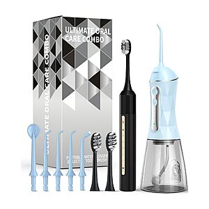 Amazon – Lumivoid Electric Toothbrush & Water Flosser 2-in-1 Oral Care Kit - $14.46 w/ Code