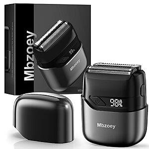 Mbzoey Men's IPX7 Waterproof Electric Foil Shaver w/ Magnetic Cover $14 + Free S&H