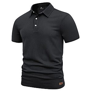 Amazon – ZITY Men's Jacquard Golf Polo Shirt - $8.49 w/ Code + Price Drop