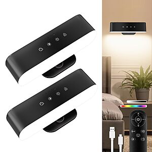 Amazon – comzler Rechargeable Wall Sconces, 2-Pack - $14.99 w/ Code