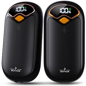Amazon – BEYYON Rechargeable Hand Warmers, 2-Pack - w/ Code