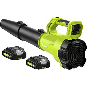 Amazon – sunchers 500CFM Cordless Leaf Blower w/ 2 Batteries - $39.19 w/ Code