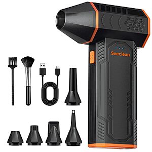 Amazon – seeclean 130,000 RPM Rechargeable Air Duster - $14.30 w/ Code