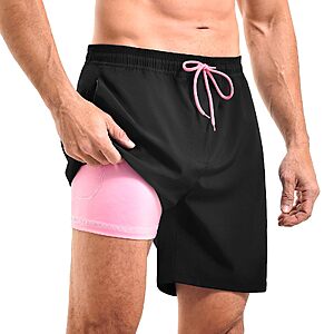 Amazon – CADITEX Men’s 7-Inch 2-in-1 Swim Trunks - $5.99 w/ Code