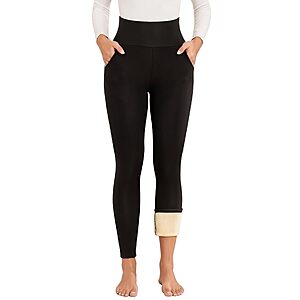 Amazon – Mincib Women's Fleece-Lined Thermal Leggings - $14.94 w/ Code