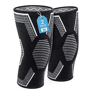 2-Pk BSRGMS Knee Compression Sleeves $6.50 