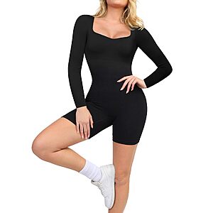 Amazon – Popilush Women's Long-Sleeve Athletic Jumpsuit - $14.99 w/ Code + Coupon