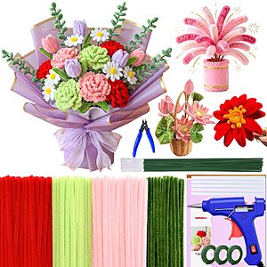 Amazon – 645-Pc Pipe Cleaner Flower Craft Kit - $13.19–$14.39 w/ Code