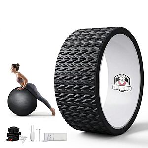 Amazon – HAPBEAR Yoga Wheel Set w/ Exercise Ball - $17.99 w/ Code