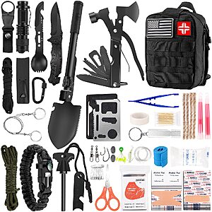 Amazon – LUXMOM 142-Piece Survival & First Aid Kit - $23.99–$25.79 w/ Code