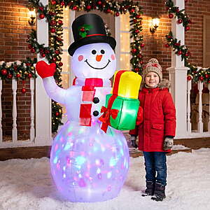 Walmart – 5' Christmas Inflatable Snowman w/ Rotating LED Lights - $24.99 w/ Code