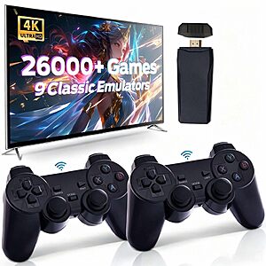 Amazon – RRTFV Retro Game Console w/ 26,000+ Games & 2.4GHz Controller - $28.48 w/ Code + Coupon
