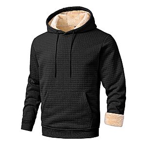 Amazon – Glowchic Men's Sherpa-Lined Pullover Hoodie - $18.49 w/ Code