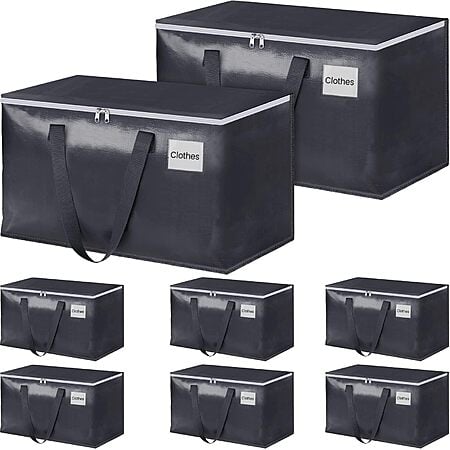 Amazon – 8-Pack 93L Large Moving Bags, Gray - $20.99 w/ Code