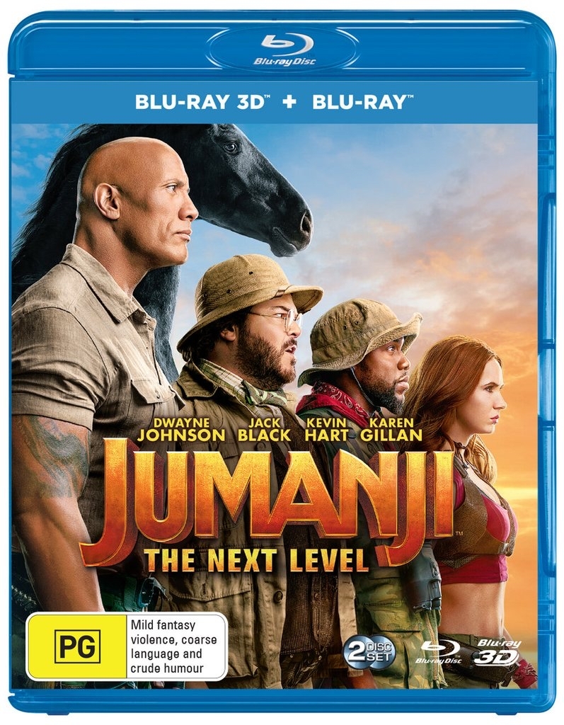Jumanji: The Next Level 3D blu-ray  - $22.13
