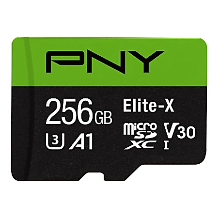 $9.99: 256GB PNY Elite-X Class 10 U3 V30 microSDXC Flash Memory Card