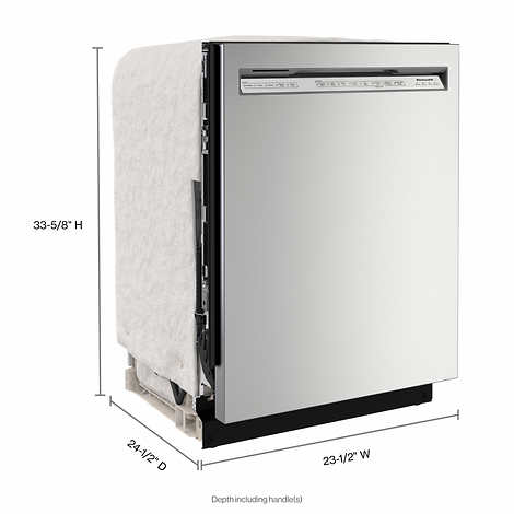 Costco KitchenAid Front Control Dishwasher with FreeFlex Third Level Rack and ProWash Cycle $790