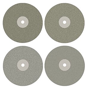 DZQ Diamond Flat Lap Wheel Disc Arbor Hole 8" x 1/2" Abrasive Lap 1500 2000 2500 3000 Grit for Cutting or Sanding Stone and Glass $14.25