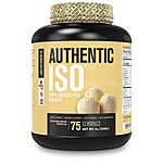 Prime Members - 5lb Authentic ISO Grass Fed Whey Protein Isolate Powder $33.49 at Jacked Factory via Amazon