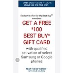 Samsung Note 9 $200 off, $100 best bestbuy gc &amp;amp; wireless charger