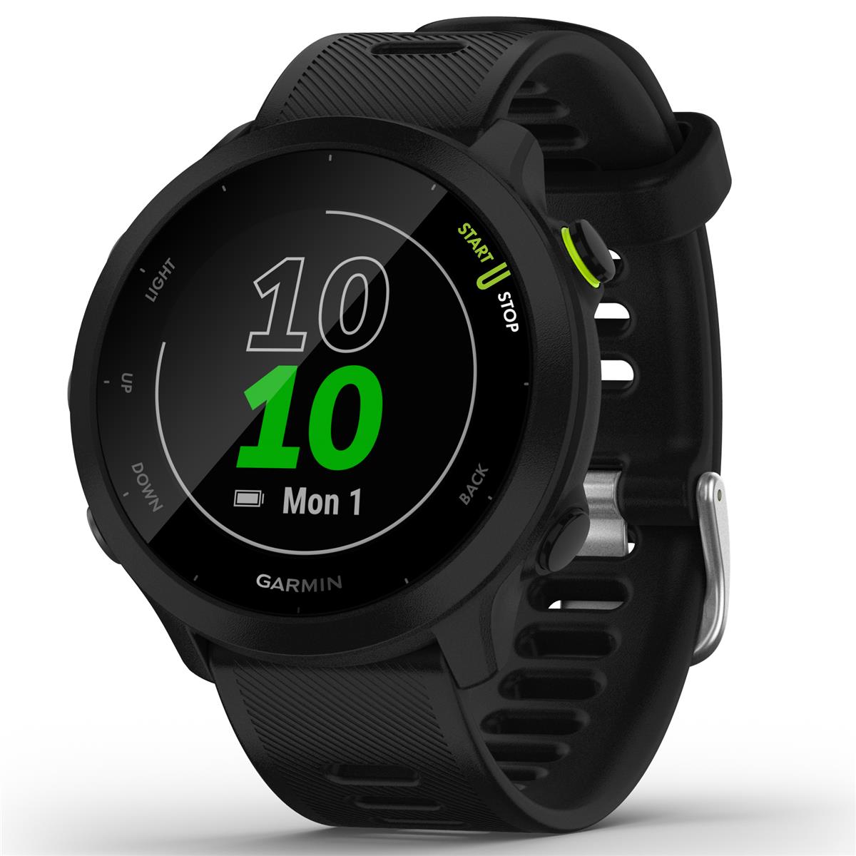 Garmin Forerunner 55 GPS Smartwatch, Black or White, $129.99 (free shipping)
