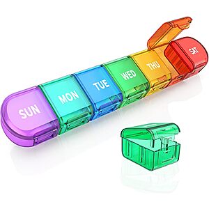 $  5.49 - 7 Day Pill Organizer - Rainbow