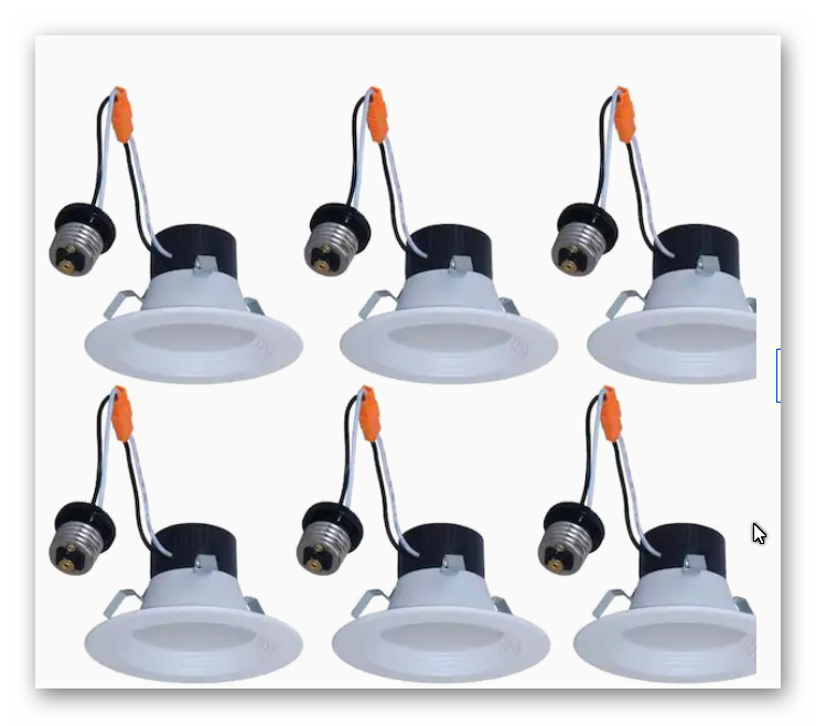 Utilitech 6 Pack Integrated Led 4 In 50 Watt Equivalent Dimmable Recessed Downlight 7 99 Ymmv