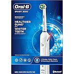Oral-B iO Series 3 Limited Rechargeable Electric Powered Toothbrush, Black with 2 Brush Heads and Travel Case - Visible Pressure Sensor to Protect Gums $59.99