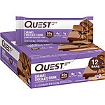 12-Count 2.12-Oz Quest Nutrition Protein Bars (Caramel Chocolate Chunk) $12.85