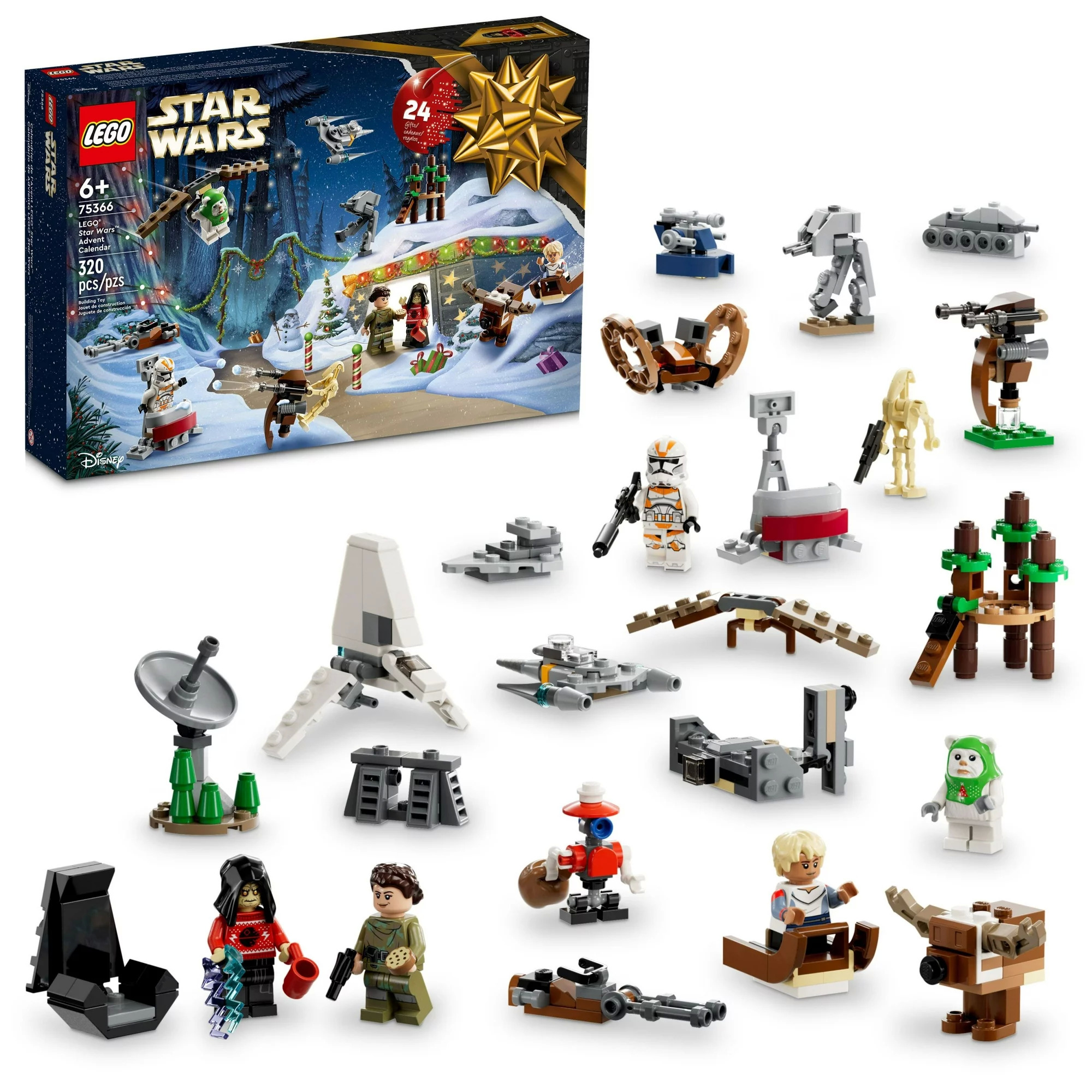 320 Piece LEGO Star Wars 2023 Advent Calendar 75366 