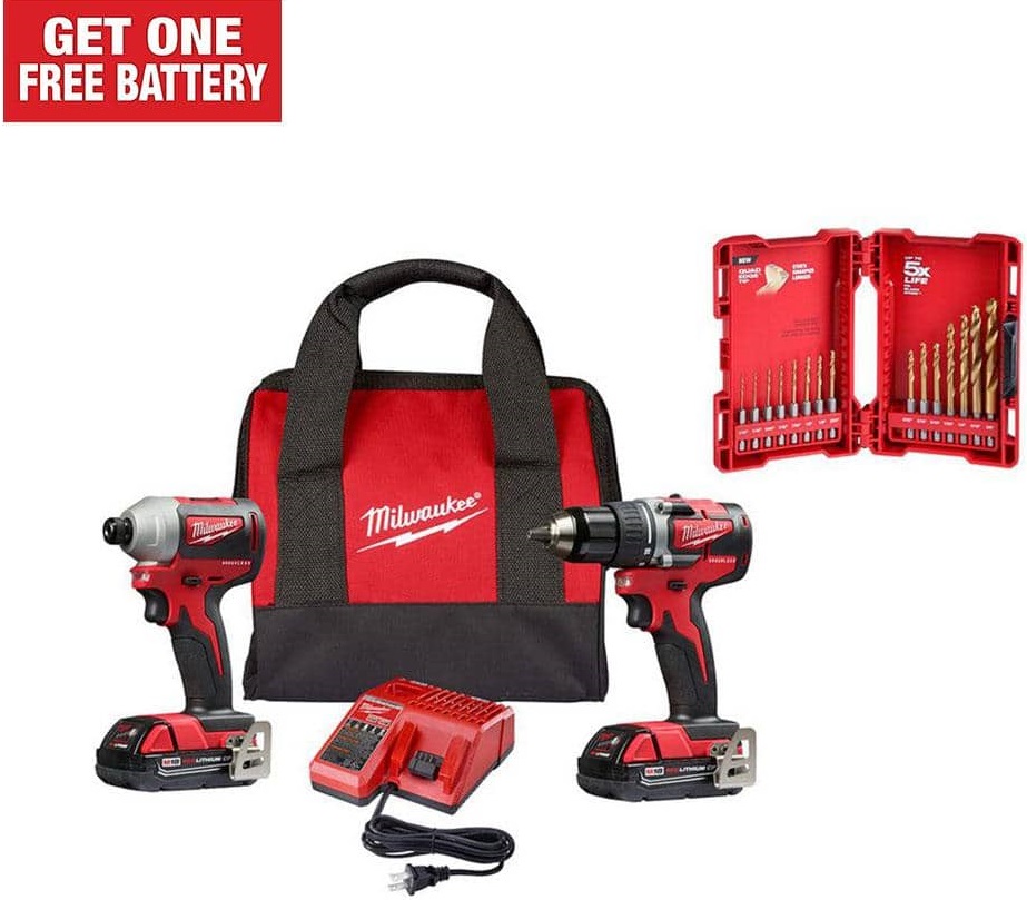 Milwaukee 18v drill kit best sale