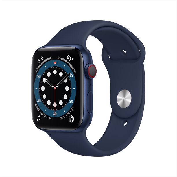 (YMMV) Apple Watch Series 6 GPS + Cellular, 44mm Blue Aluminum Case with Deep Navy Sport Band $240