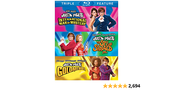 Austin Powers Triple Feature (International Man of Mystery / The Spy Who Shagged Me / Goldmember) [Blu-ray] - $9.99