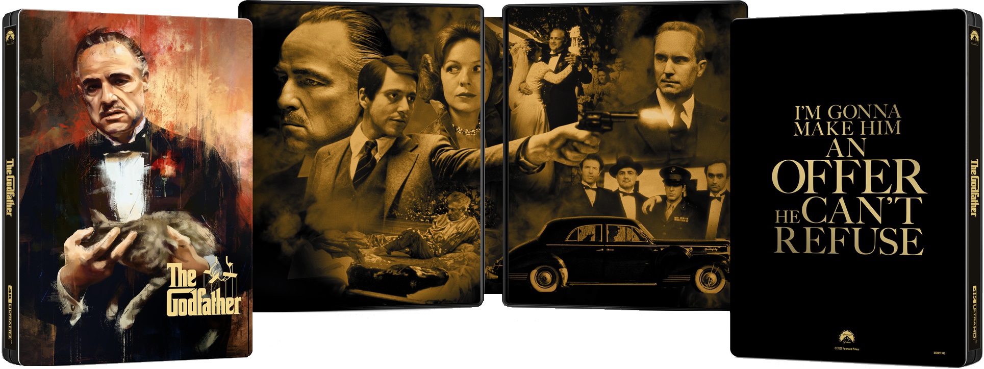 The Godfather: Limited Edition Steelbook [4K UHD + Digital Copy] - $12.99