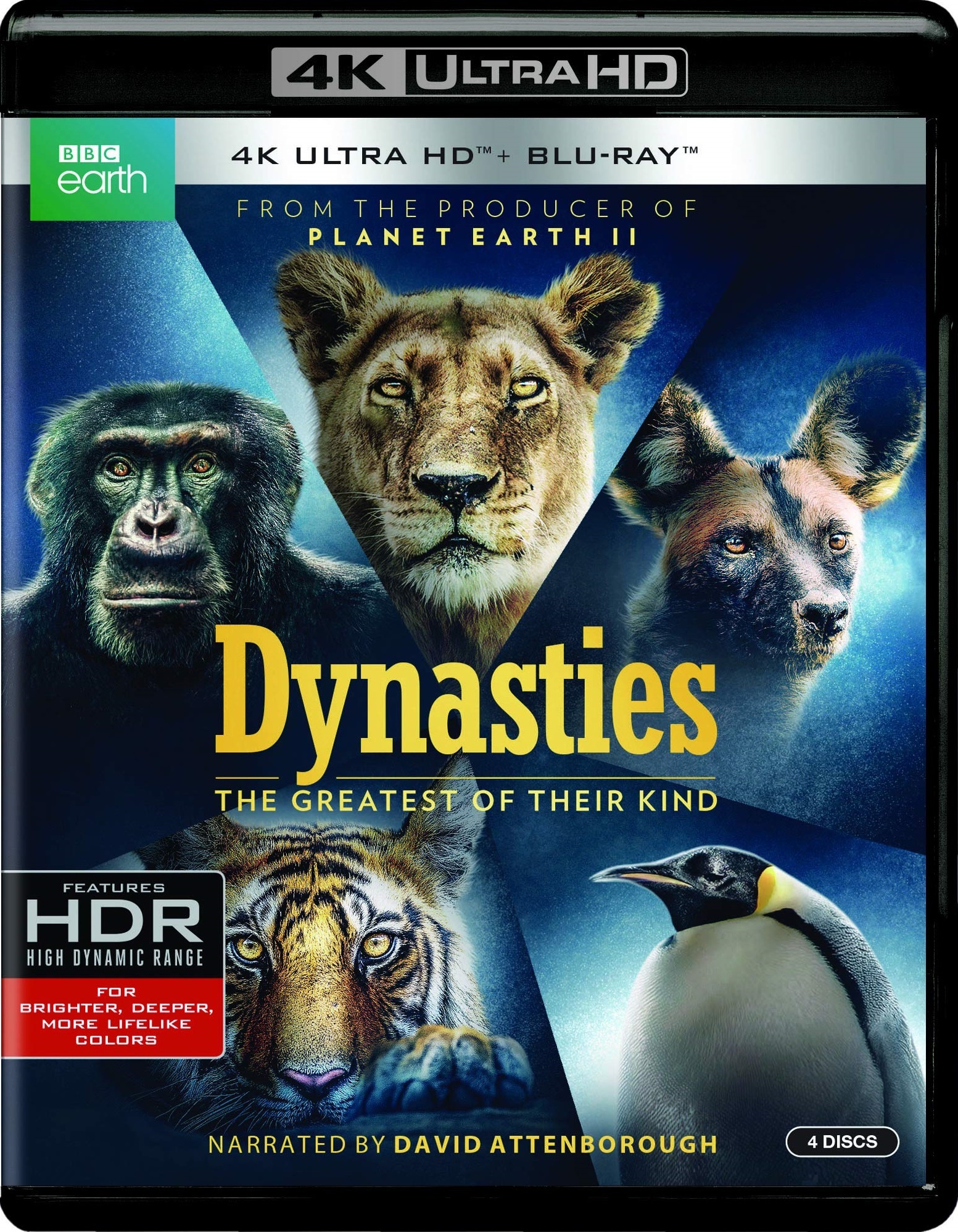 Bbc Earth Films 4k Uhd Blu Ray Dynasties Or Earth One