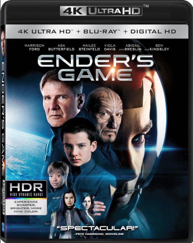 Ender’s Game (4K UHD + Blu-ray + Digital) $10 @Amazon/Walmart