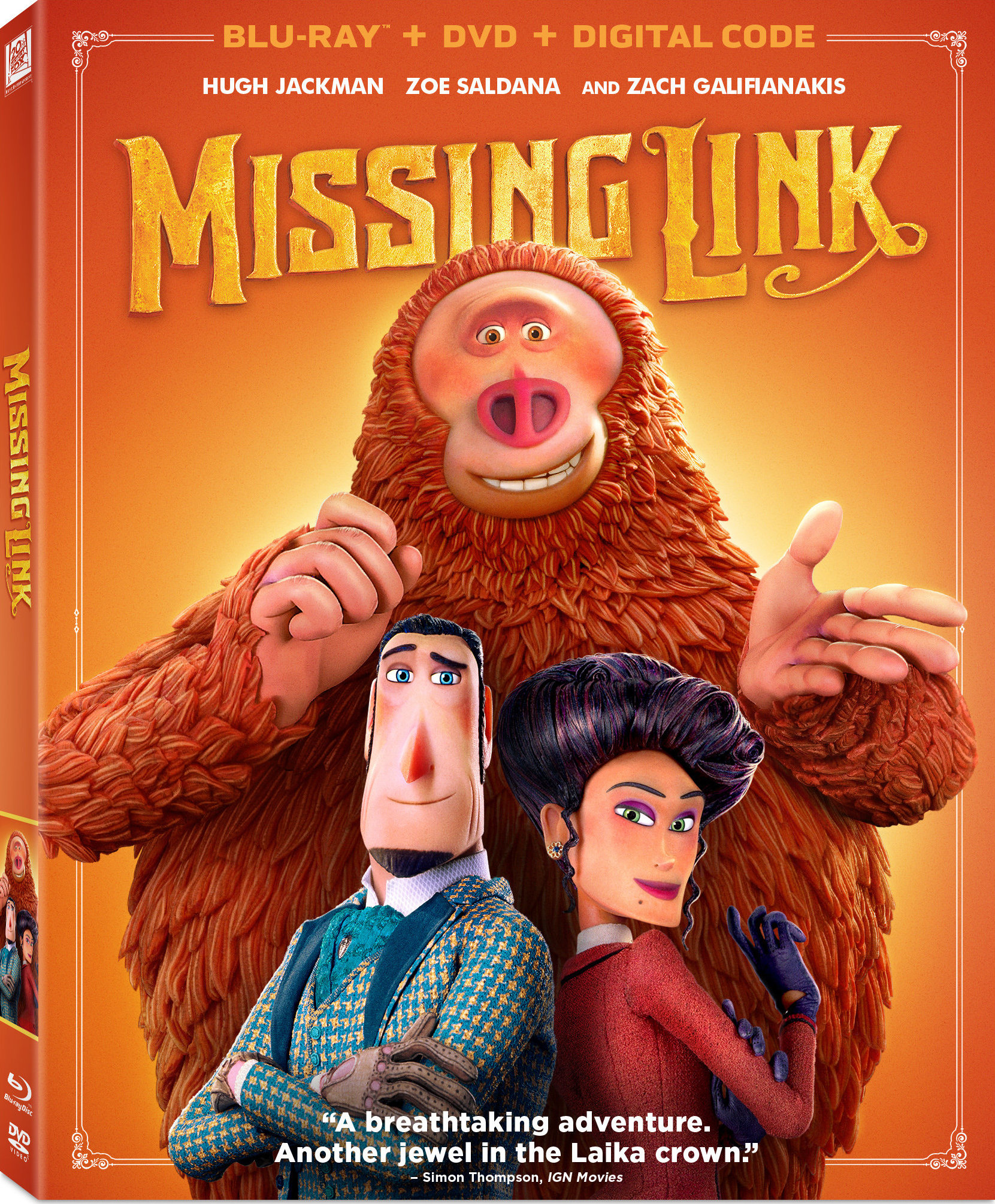 Missing Link [Blu-ray + DVD + Digital] [2018] $5.99 - $5.99
